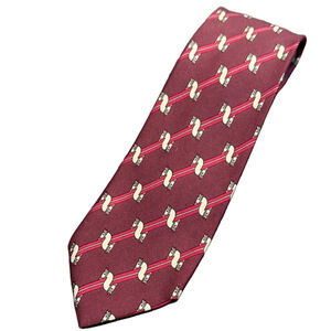 Hermes Vintage 100% Silk Burgundy Horse Head Design 980 SA